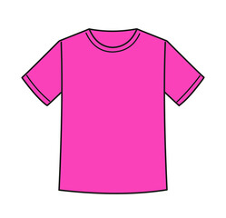 ショッキングピンク色のTシャツ