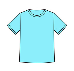 Naklejka premium 水色のTシャツ