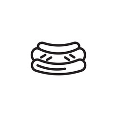 Dog Food Hot Outline Icon