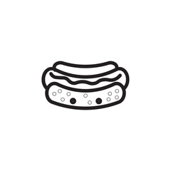 Dog Hot Food Outline Icon