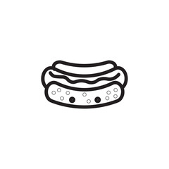 Dog Hot Food Outline Icon