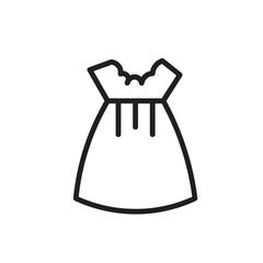 Female Skirt Woman Outline Icon