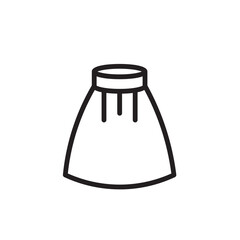 Female Skirt Woman Outline Icon