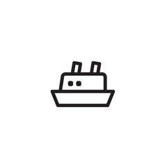 Cruise Sea Ship Outline Icon