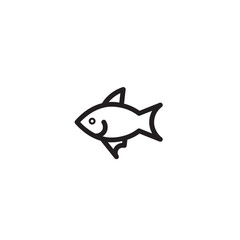 Fish Sea Water Outline Icon