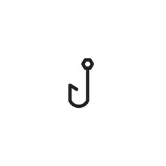 Food Hook Sea Outline Icon