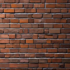 Obraz premium 225 Brick Wall: An industrial and urban background featuring brick wall texture in warm and muted tones that create a gritty and raw feel4, Generative AI
