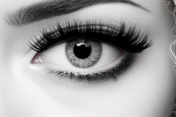Fototapeta premium close up of eye, AI Generative