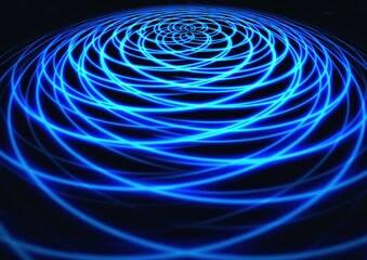 Abstract background with swirling lines of light