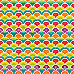 seamless pattern with semi circles