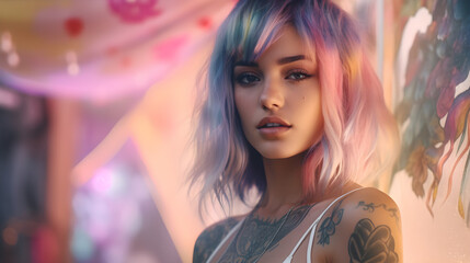 Surf Shop Girl - generative ai