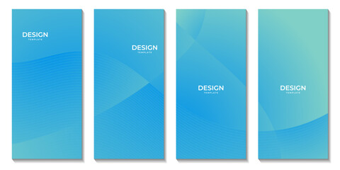 abstract brochures colorful gradient wave background for business