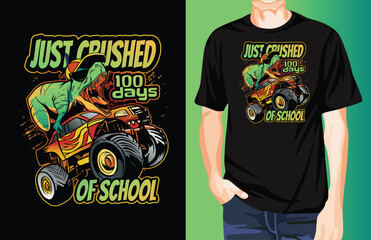 100 days of school t-shirt design