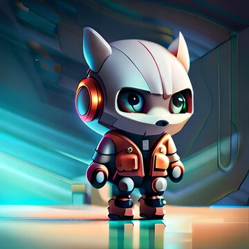 mini wolf robot