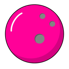 Pink Bowling Ball