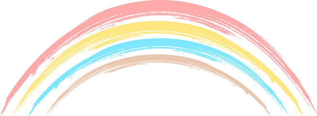 Cute water color rainbow icon PNG