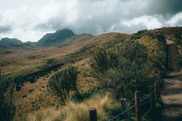 Pichincha Volcano trail Ecuador 