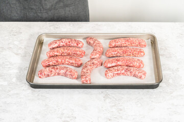 Cooking bratwurst