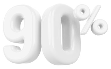 90 Number Percent Silver 3d  