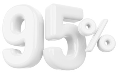 95 Number Percent Silver 3d  