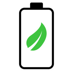 green eco battery icon