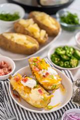 Pressure Cooker Baked Potatoes