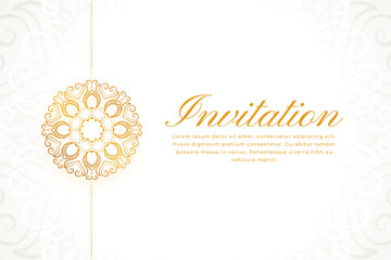 classic style golden floral background for greeting or invitation cards