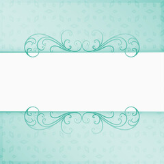 islamic style traditional floral border with text space