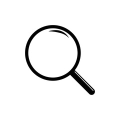 Magnifying glass icon isolate on white background.
