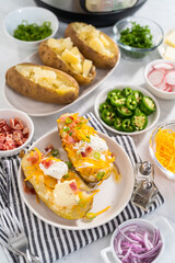 Pressure Cooker Baked Potatoes