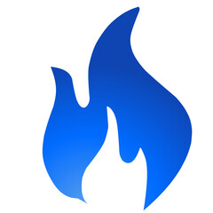 Blue Fire Icon 