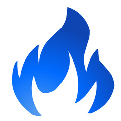 Blue Fire Icon 