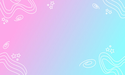 Gradient color template with curves lines and elements. Vector illustration for presentation background wallpaper.