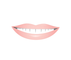 Fototapeta premium Smile lips eps source file new smile lips with teeth vector
