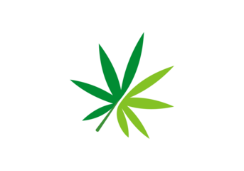 Medical cannabis logo vector illustration