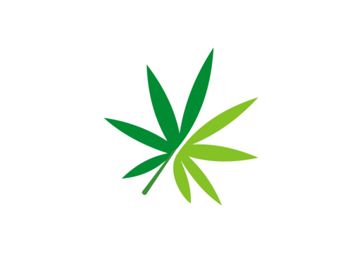 Medical cannabis logo vector illustration