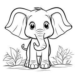 cute baby elephant