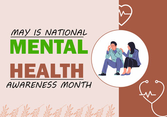 may is mental health awareness media post design