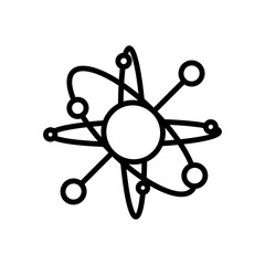 Obraz premium atom sign symbol vector