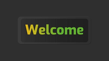 Black Neumorphic Welcome PPT Background