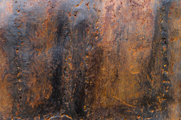 Rusty metal panel texture background