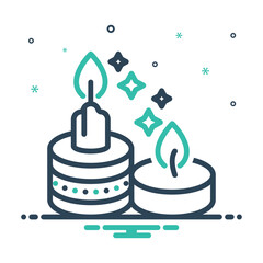 Mix icon for candles 