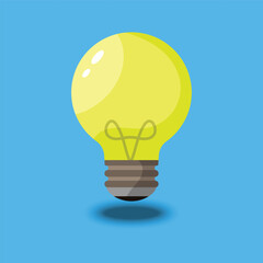 Light bulb, creative idea and innovation , vector illustration.