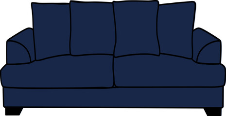 Sofa Icon Illustration