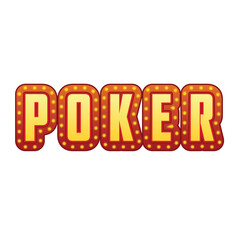 templat desain kreatif vektor logo poker