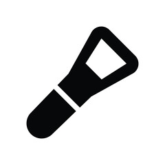 tongue cleaner glyph icon illustration vector graphic