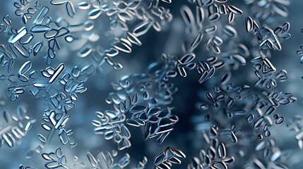 seamless close up of a detailed snowflake intricate and delicate background texture, tile, 8K, generative ai