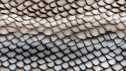 seamless close-up of a patterned snake skin detailed and textured background texture, tile, 8K, generative ai