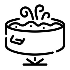 cooking food Line Icon
