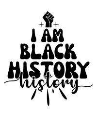 I Am Black History svg design bundle